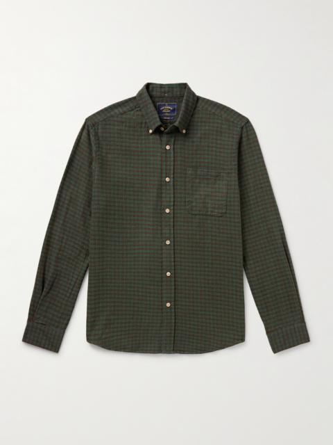 Portuguese Flannel Lago Button-Down Collar Checked Cotton-Flannel Shirt
