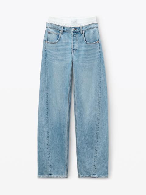 Alexander Wang Balloon Jean with Pre-Styled Boxer