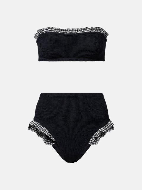 Hunza G Peggy ruffled bikini