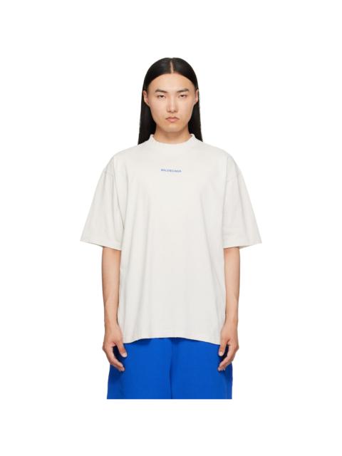 BALENCIAGA Off-White Distressed T-Shirt
