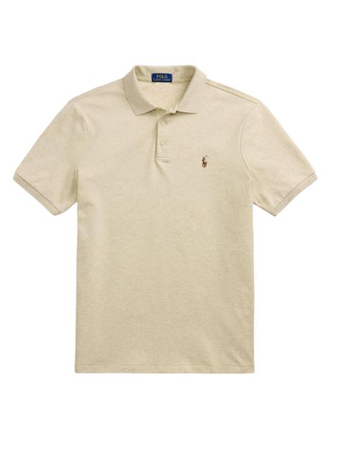 Polo Ralph Lauren Men's Cotton Slim-Fit Polo Shirt - Expedition Dune Heather