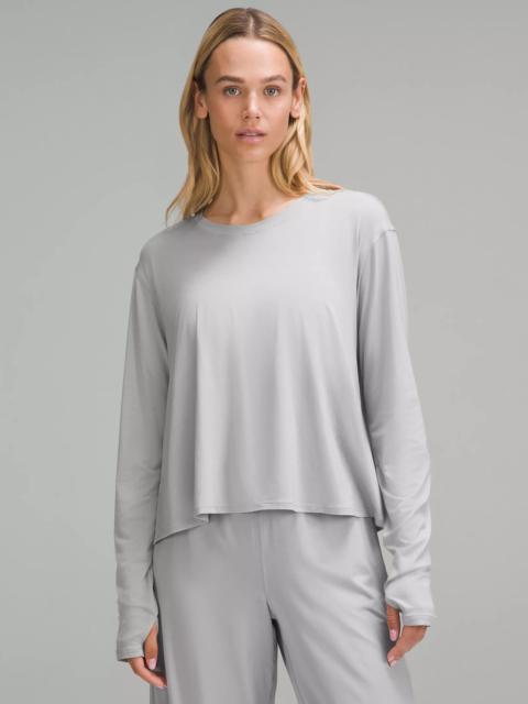 Modal Relaxed-Fit Lounge Long-Sleeve Shirt