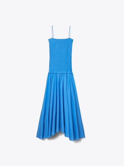 TORY BURCH Solid Smocked Dress