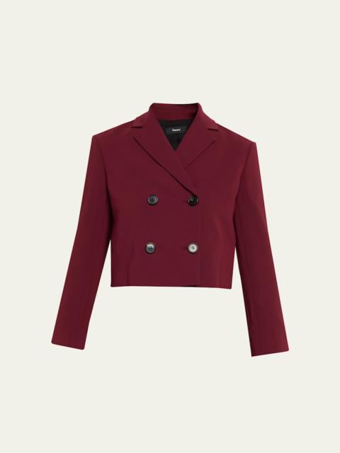 Theory Crop Double-Breasted Jacket