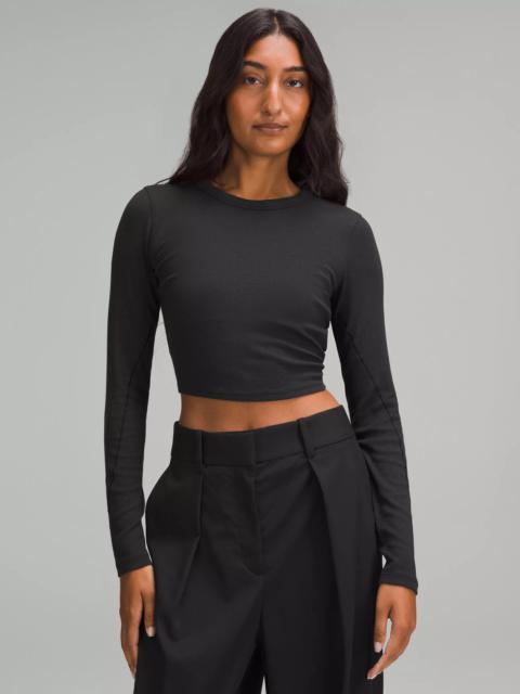 lululemon Hold Tight Straight-Hem Cropped Long-Sleeve Shirt