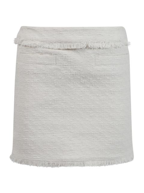 Proenza Schouler Tweed Mini Skirt Off-white