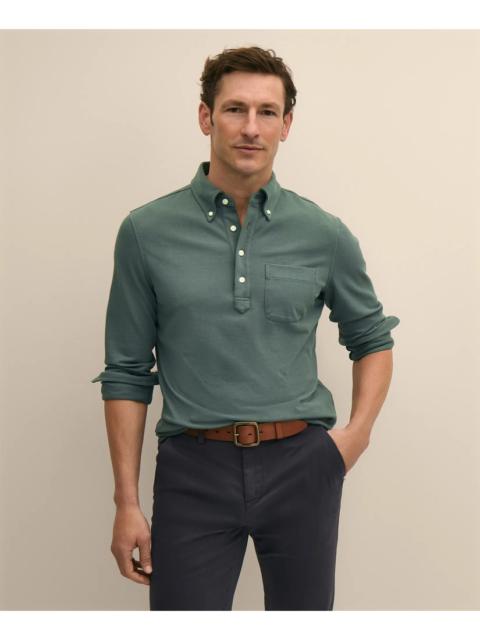 Brooks Brothers Cotton Pique Popover Polo Shirt