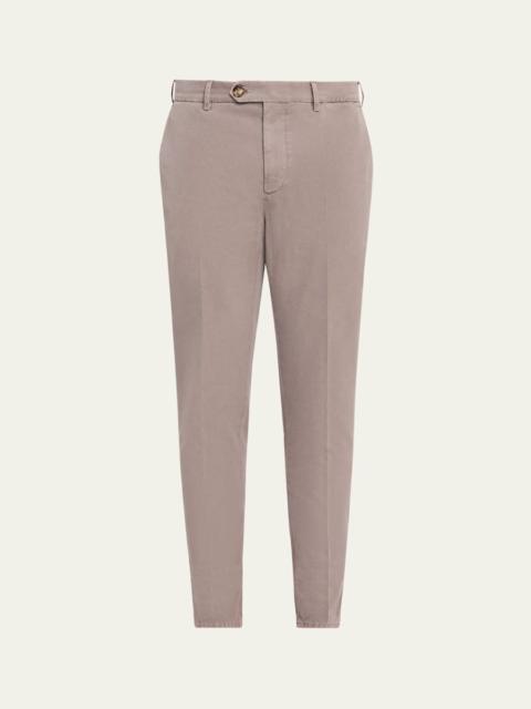 Brunello Cucinelli Men's Modern Fit Flat-Front Pants