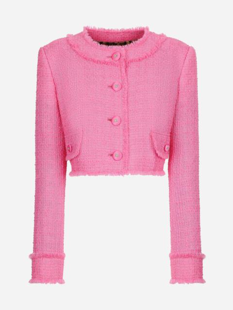 Dolce & Gabbana Short raschel tweed jacket
