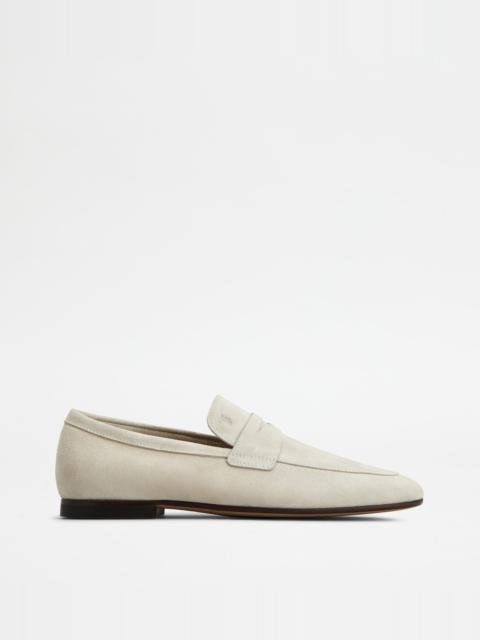 TOD'S LOAFERS IN SUEDE - BEIGE