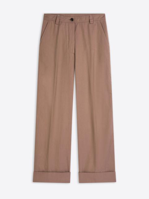 CUFFED COTTON PANTS