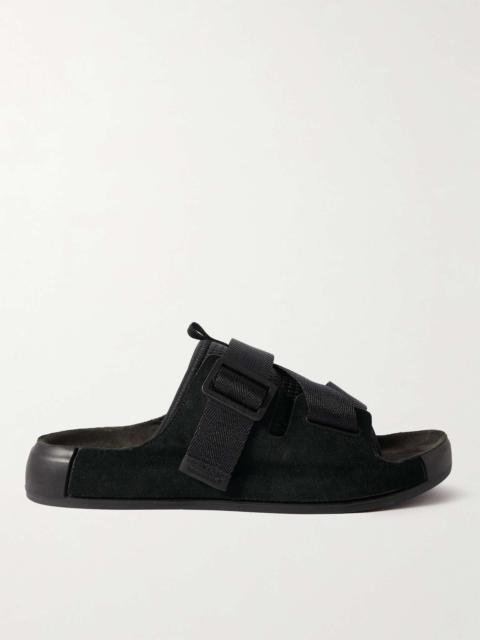 Stone Island Shadow Project Suede and Mesh Sandals