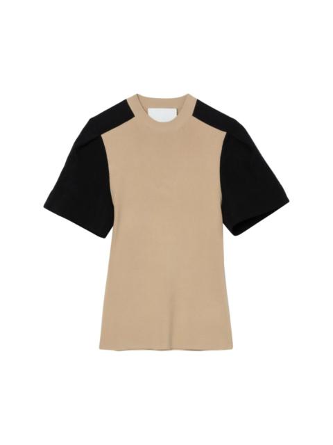 3.1 Phillip Lim two-tone knitted T-shirt