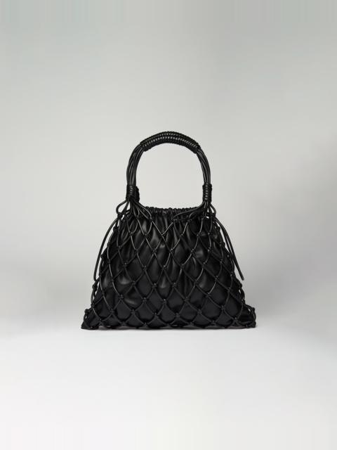 Nanushka NAIYA - Vegan leather macramé bag - Black