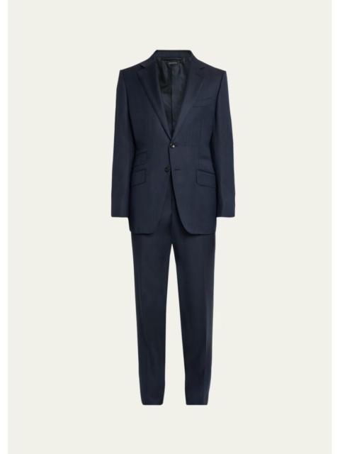 TOM FORD Men's Wool Herringbone Two-Piece Suit