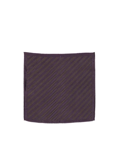 Brunello Cucinelli Regimental stripe silk pocket square