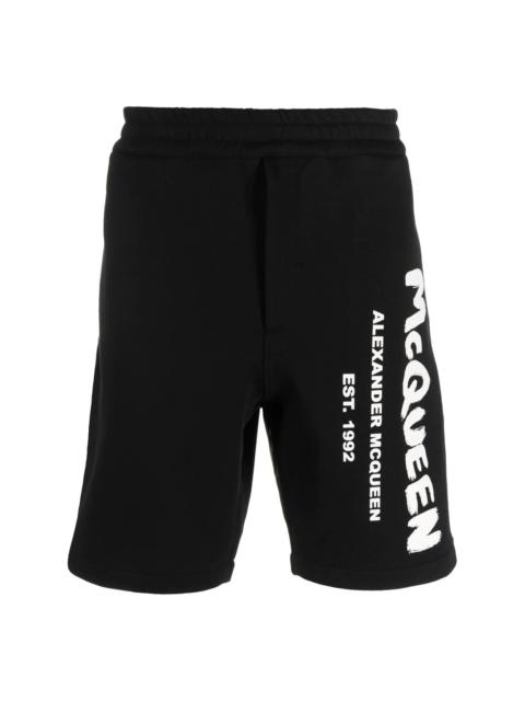 Alexander McQueen logo-print shorts