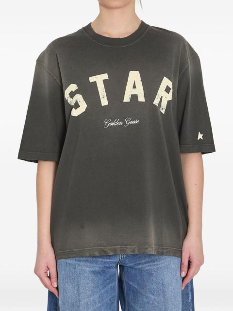 star-appliqué jersey T-shirt