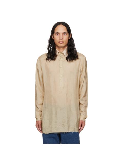 EDWARD CUMING SSENSE Exclusive Beige Fitted Polo