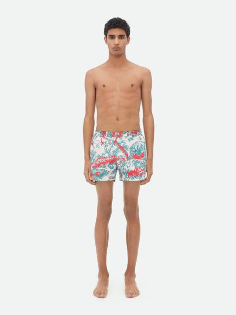 Bottega Veneta Printed Nylon Swim Shorts