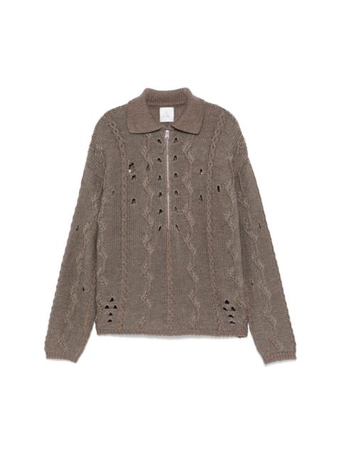 ROA zip-up sweater