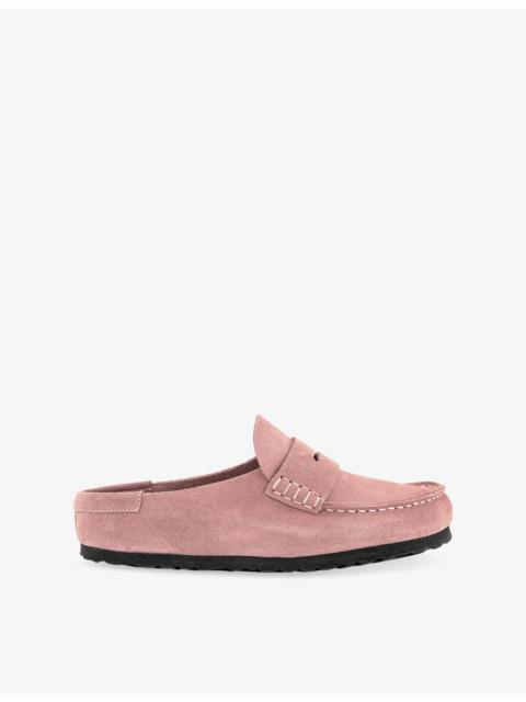 BIRKENSTOCK Naples Wrapped Suede Clogs