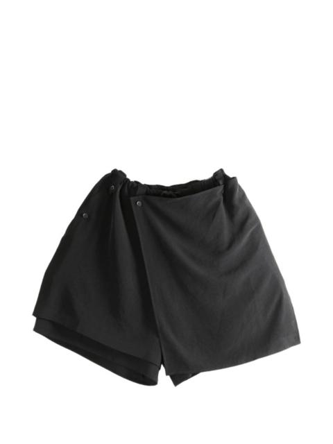 Yohji Yamamoto button draped shorts