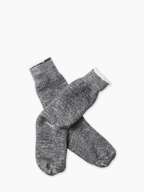 ROTOTO® ROTOTO R1001 DOUBLE-FACE CREW SOCKS CHARCOAL