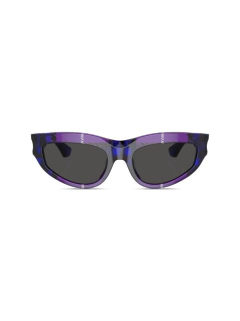 Burberry checkered cat-eye sunglasses