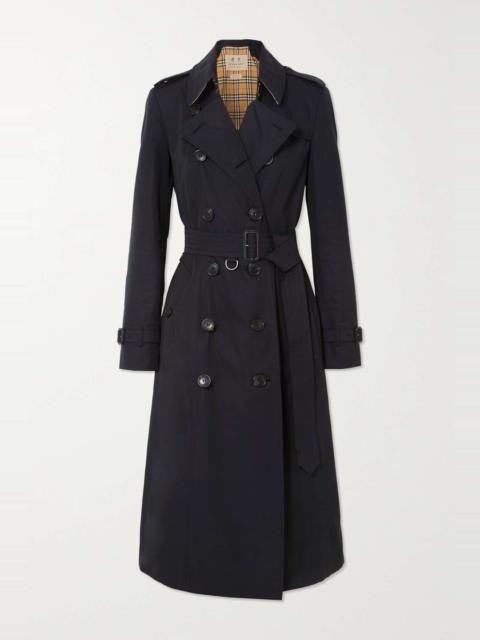 Chelsea Long organic cotton-gabardine trench coat