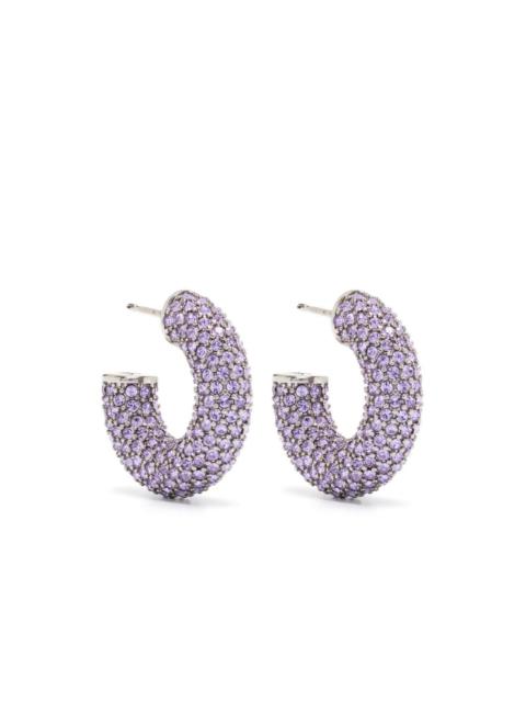 Amina Muaddi small Cameron crystal-embellished earrings