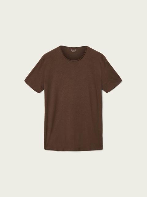ALLSAINTS FIGURE CREW NECK RAW EDGE T-SHIRT