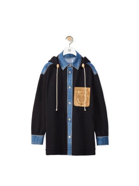 Loewe Hybrid denim jacket in cotton