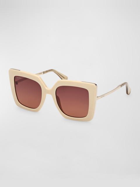 Max Mara Design Metal & Acetate Cat-Eye Sunglasses