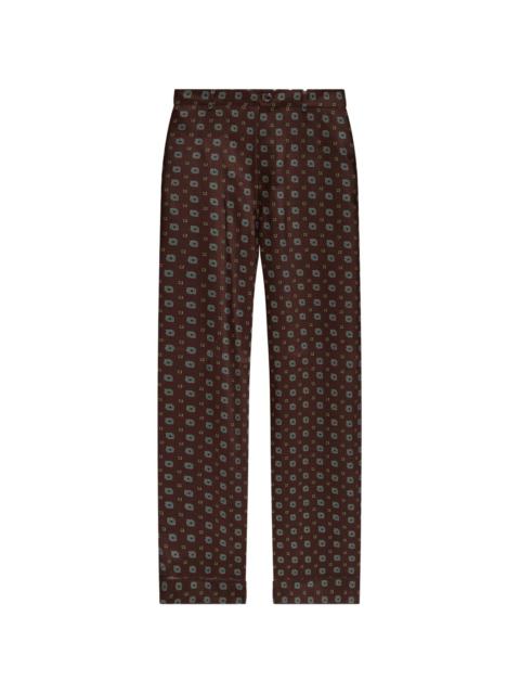 Moschino geometric-print trousers