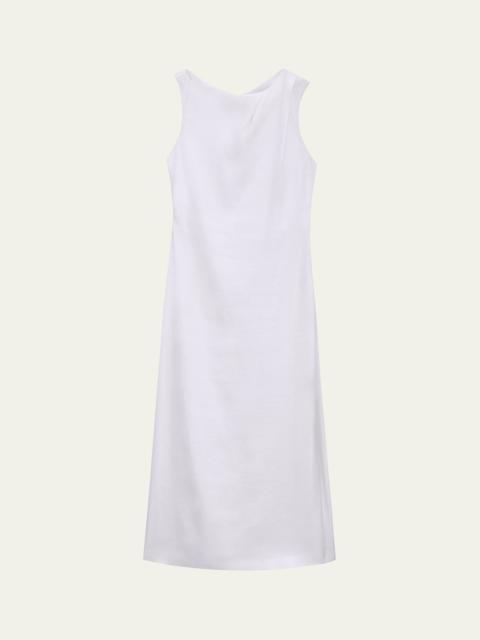 Theory Asymmetric Draped Midi Dress