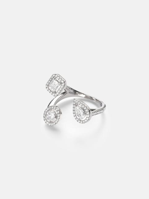MESSIKA My Twin Trilogy 18kt white gold ring with diamonds