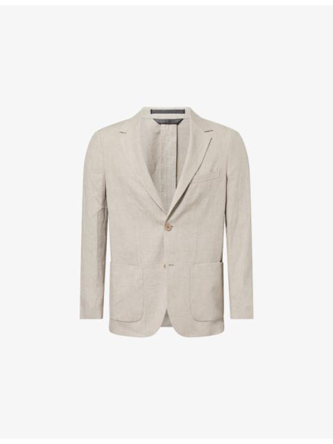 Sunspel Single-Breasted Linen Blazer