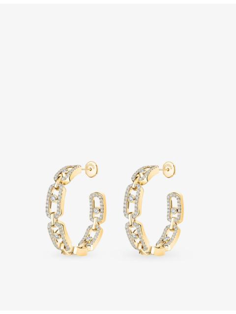 MESSIKA Move Link 18ct gold and 0.86ct diamond earrings