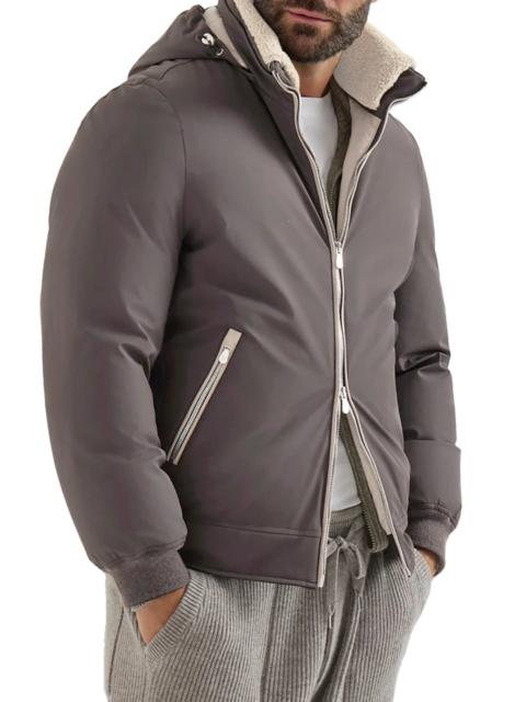 Brunello Cucinelli PADDED JACKET WITH SHEARLING