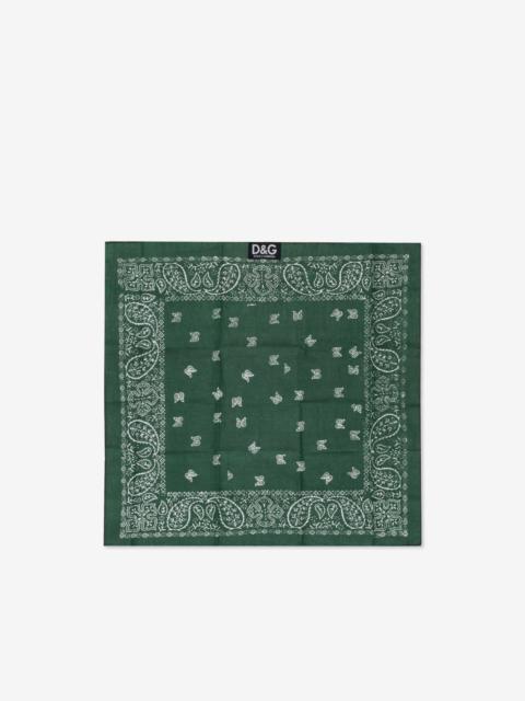 Dolce & Gabbana paisley-print square scarf