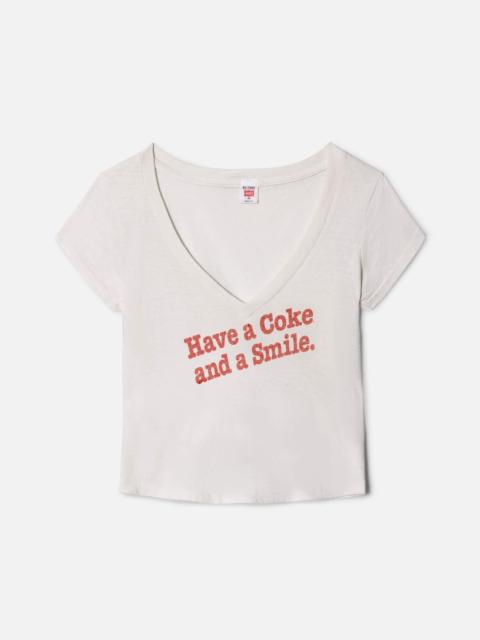 RE/DONE Skye Tee Have A Coke - Vintage White