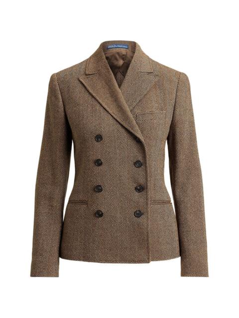 Polo Ralph Lauren herringbone double-breasted blazer