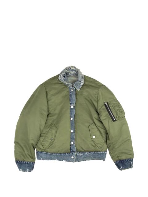 AMIRI reversible distressed denim jacket