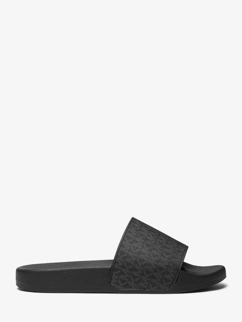 MICHAEL KORS Dawson Signature Logo Slide Sandal