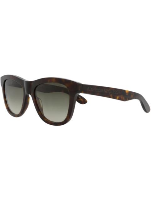 McQ Alexander McQueen Alexander McQueen Square Rectangle Sunglasses Havana Havana Green (AM0421S-30014615-002)
