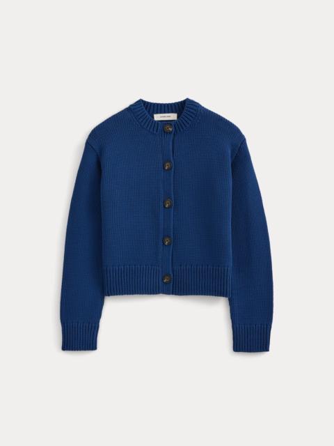 EVERLANE OPEN-KNIT CARDIGAN CREW IN ELEVATED COTTON