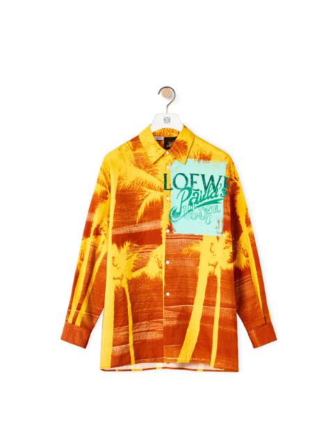 Loewe Palm print shirt in cotton