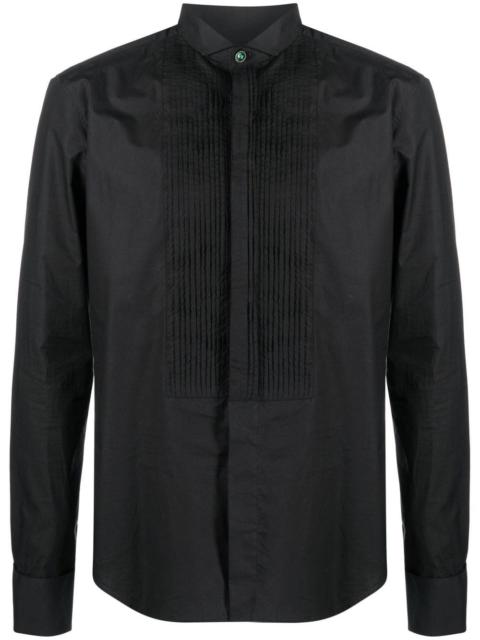 Roberto Cavalli bib-collar long-sleeved shirt