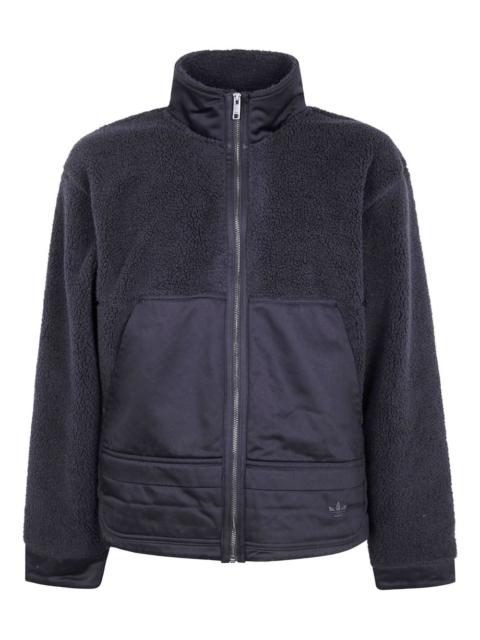 adidas fleece zip-up sweatshirt